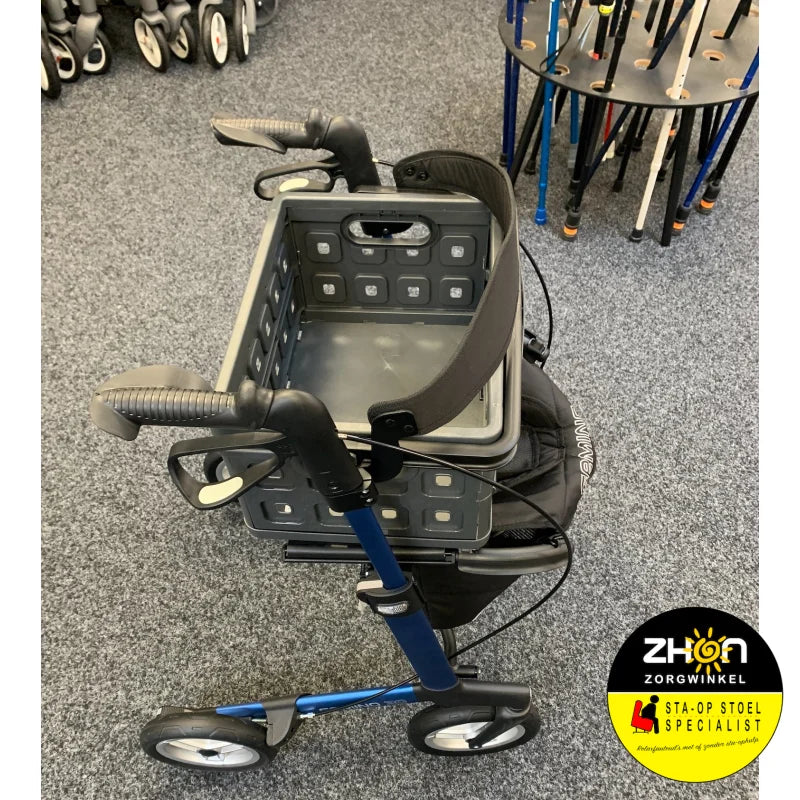 ZHON - Rollator-krat - Vouwkrat voor op zitje van de rollator - Universeel - Antraciet