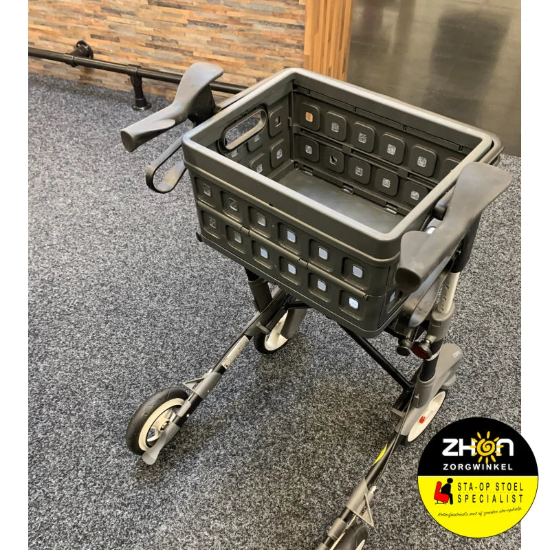 ZHON - Rollator-krat - Vouwkrat voor op zitje van de rollator - Universeel - Antraciet