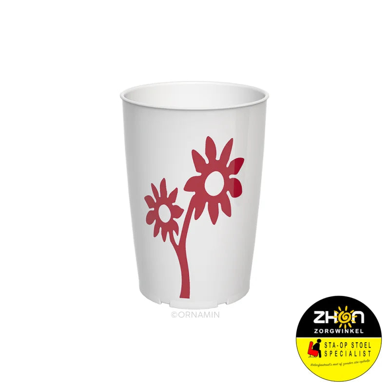 Ornamin antislip beker Rood