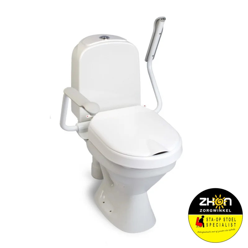 Hi-Loo toiletverhoger vast met armleuning