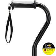 MultiMotion wandelstok met offset handvat - Zwart
