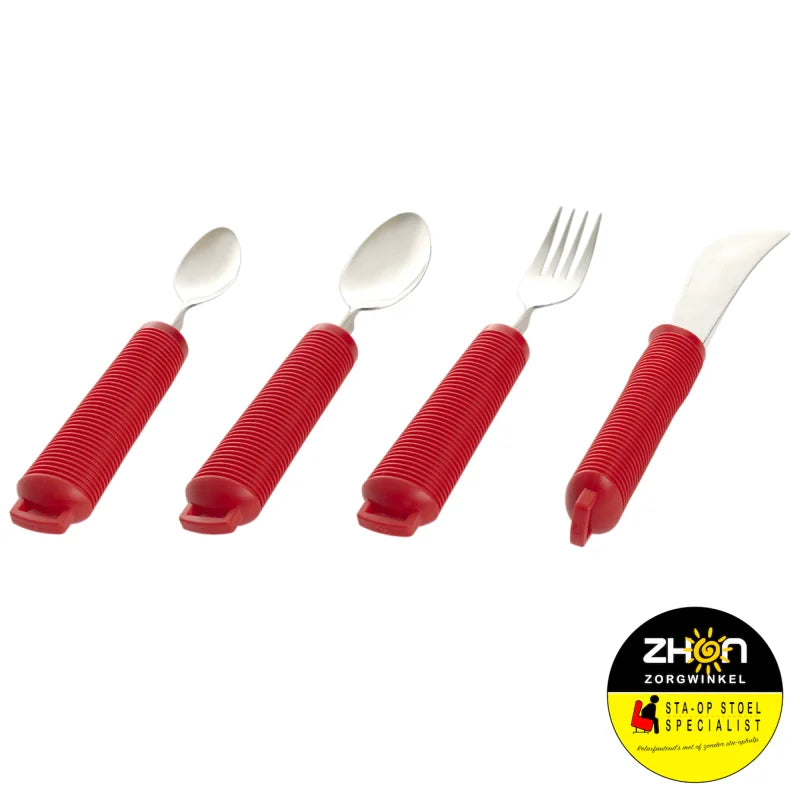 MultiMotion bestekset verdikt/buigbaar 4-delig - Rood
