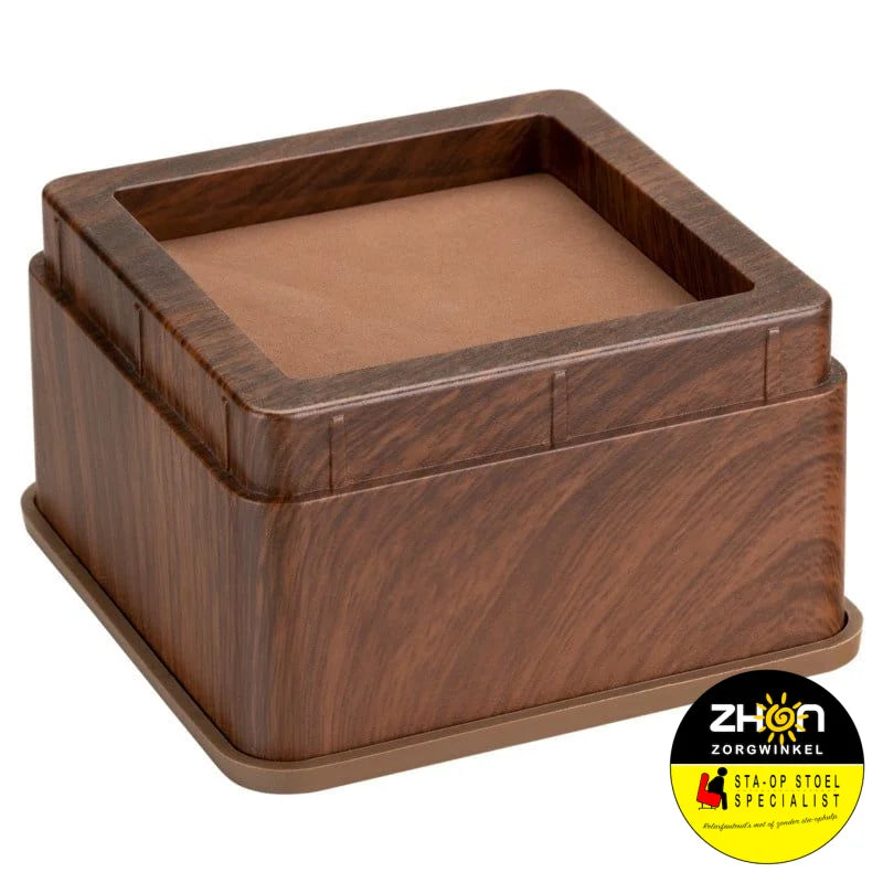 MultiMotion bedverhogers 5 cm Heavy Duty - Hout print