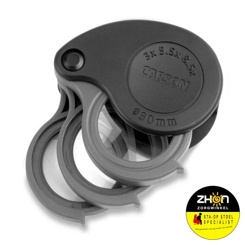 Vergrootglas Triview 3x/5,5x/8,5x