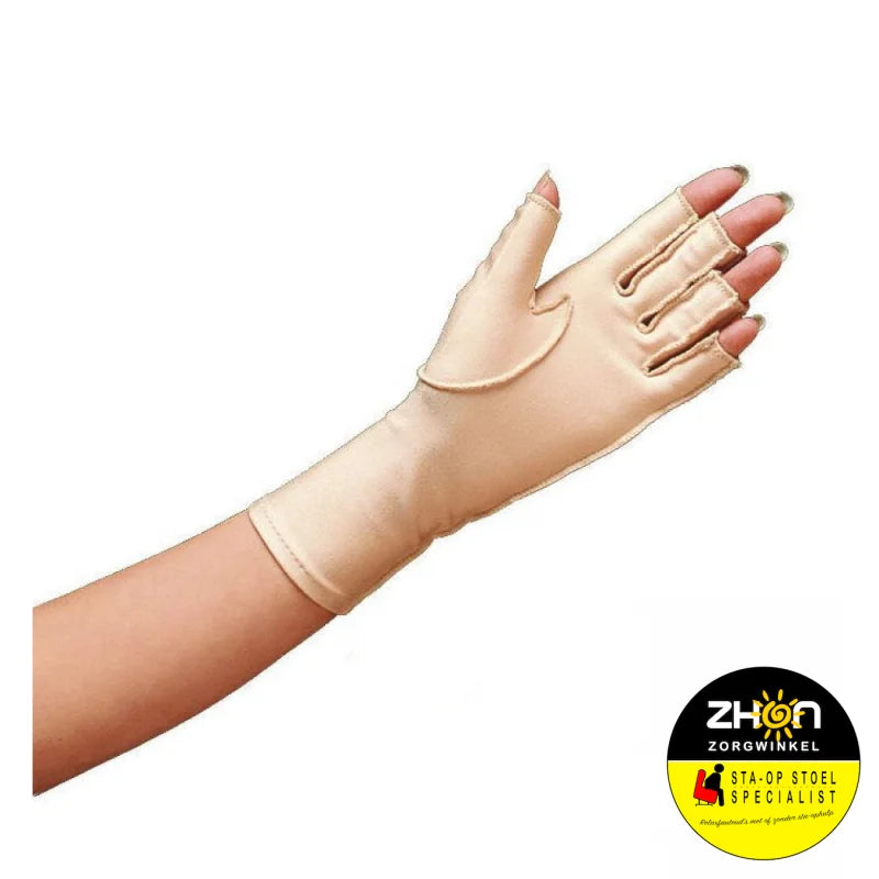 Oedeemhandschoenen - halve vingers over de pols