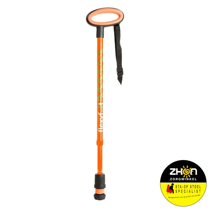 Wandelstok met ovalen handvat