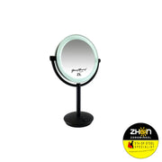 Spiegel met led 19cm 7x vergr op voet   