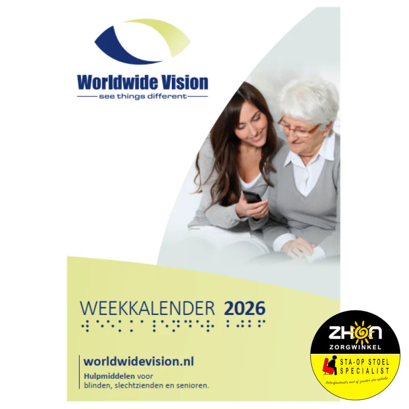 Weekkalender Grootletter A4