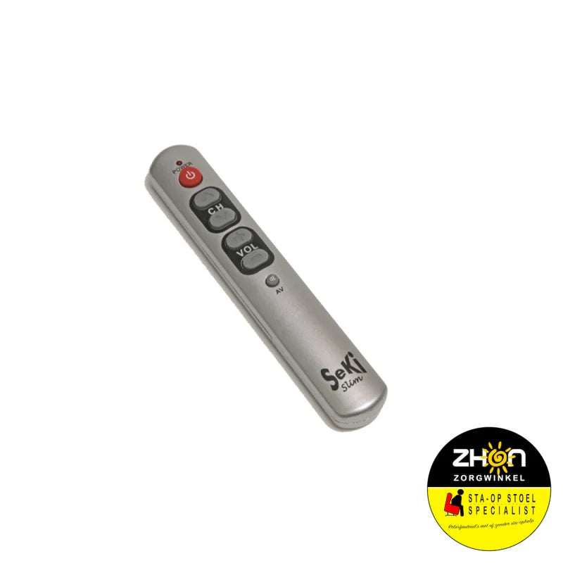 Slim afstandsbediening met 6 toetsen