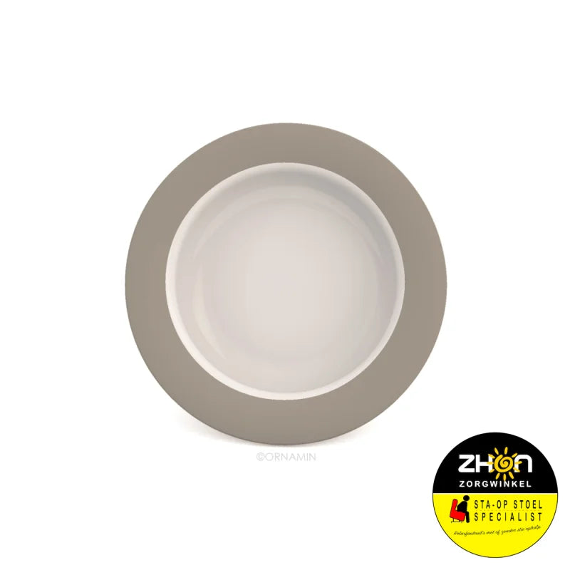 Kom 15.5cm Wit-Linnen grijs