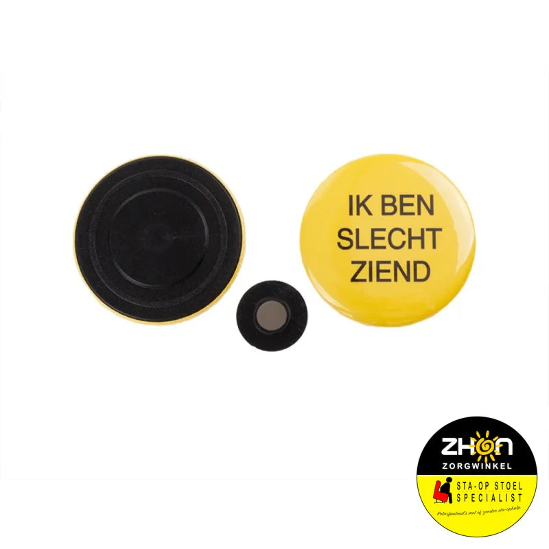 Slechtziend button met magneet        