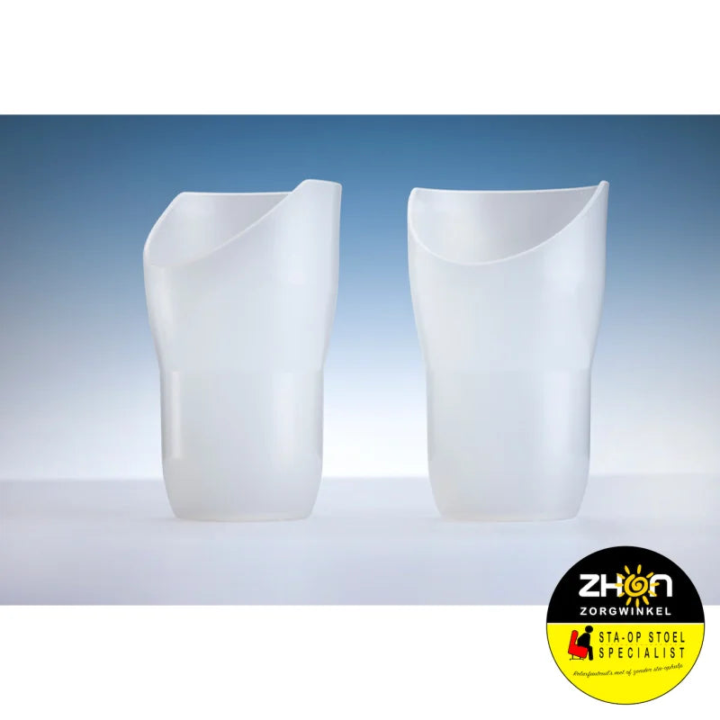 Drinkbeker met neusuitsparing