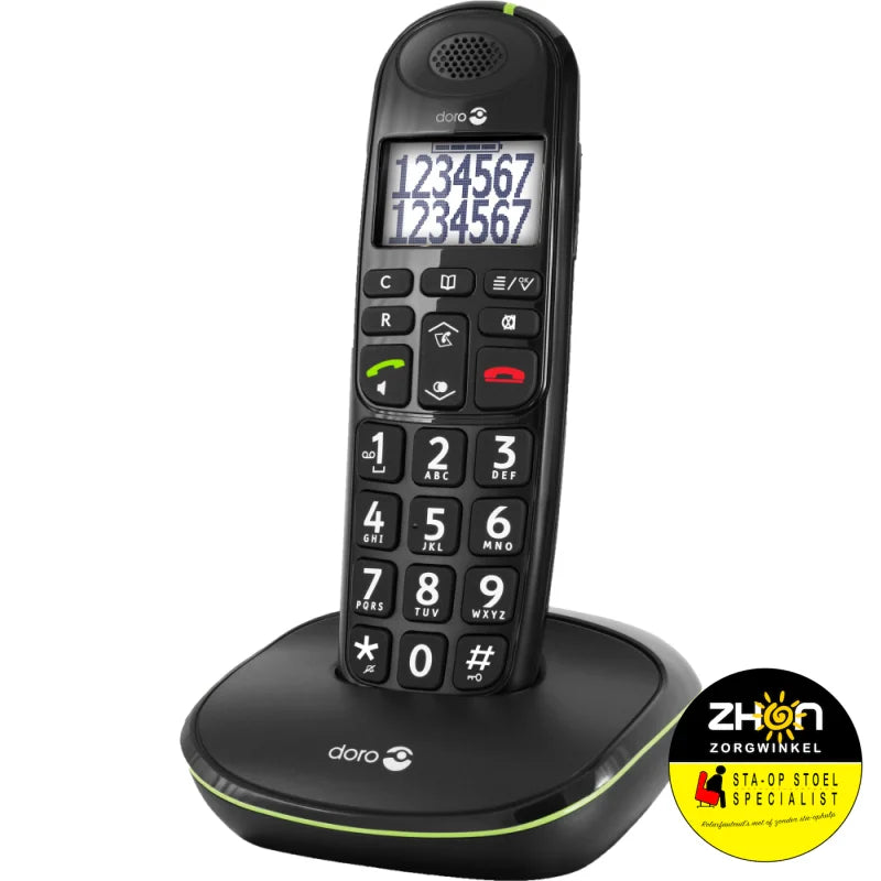 PhoneEasy 110 draadloze telefoon met sprekende cijfertoetsen                  