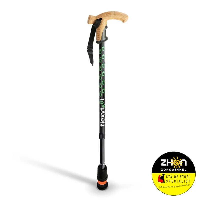 Wandelstok met kurken handvat