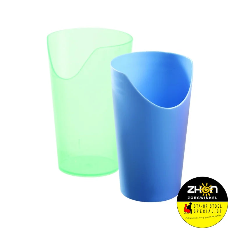 Beker met neusuitsparing