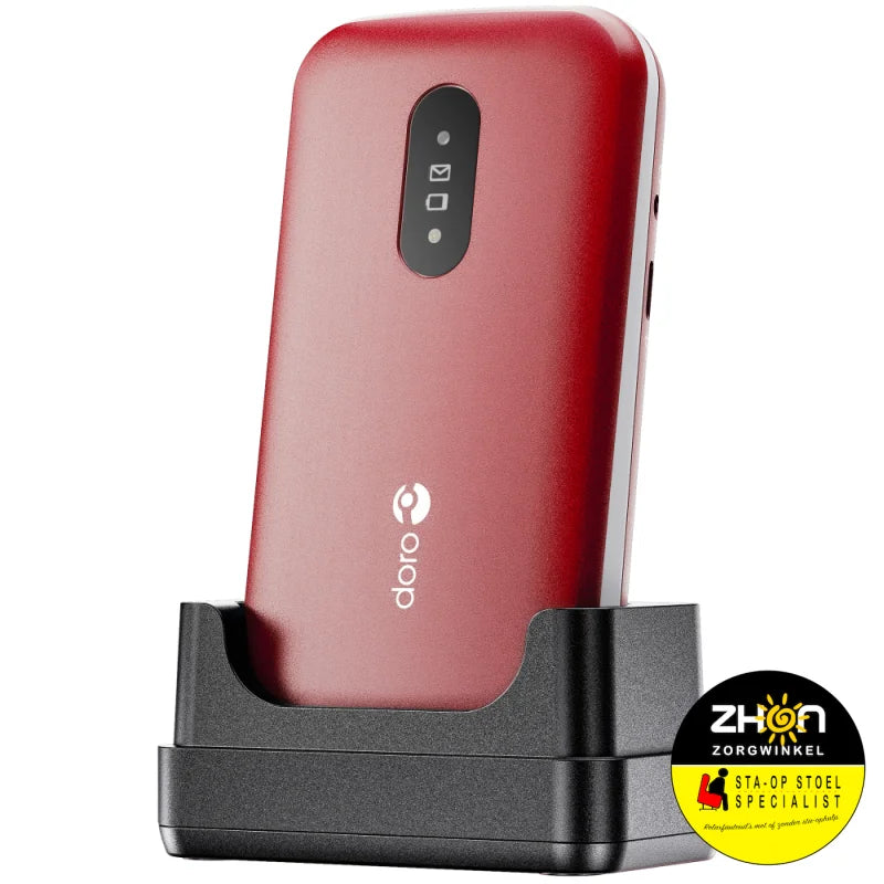 Doro 2820 mobiele telefoon 4G rood/wit