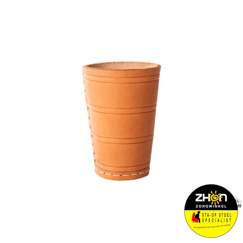 Pokerbeker Naturel Leder 9 Cm