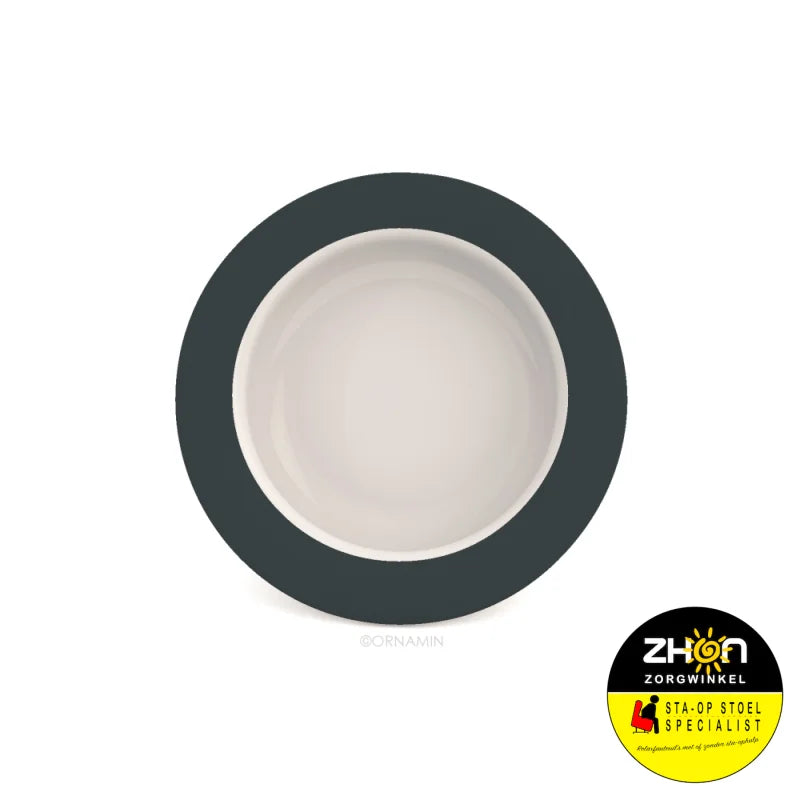 Kom 15.5cm Wit-Antraciet