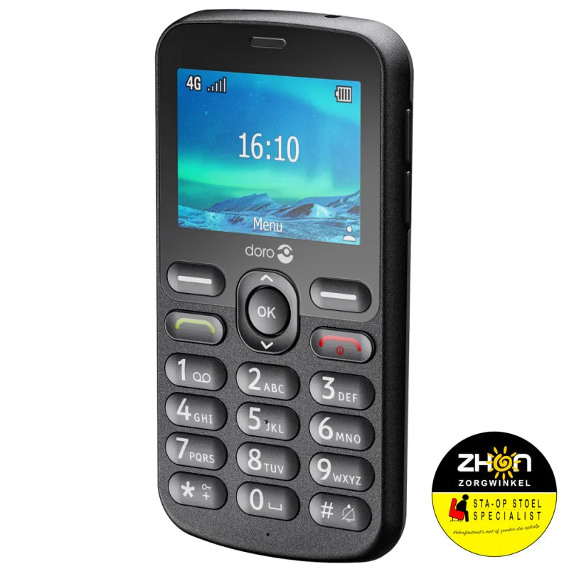 Doro 1880 mobiele telefoon 4G zwart