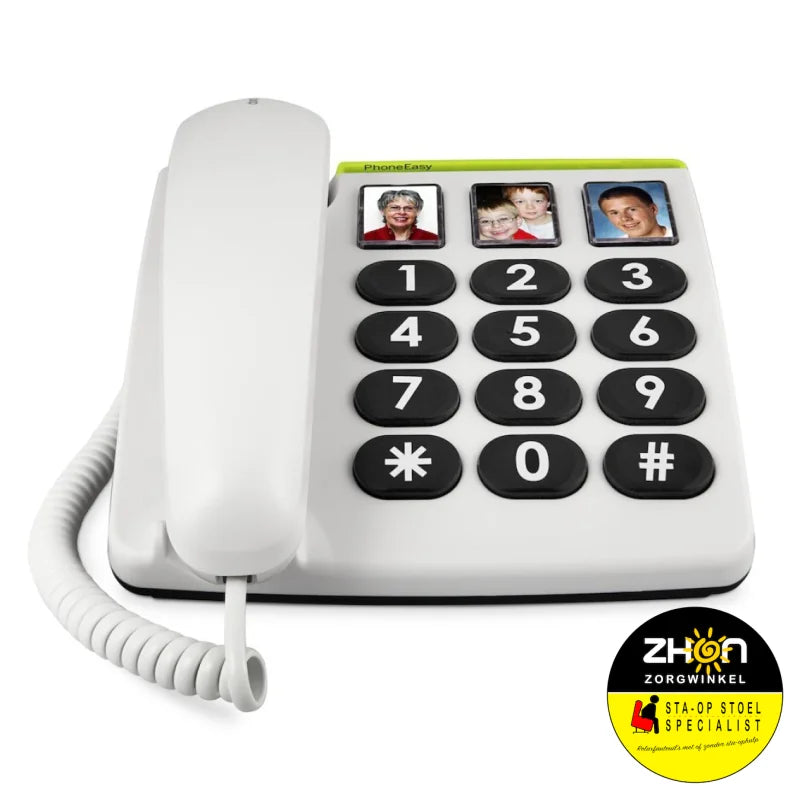 PhoneEasy 331ph seniorentelefoon met 3 fotoknoppen           