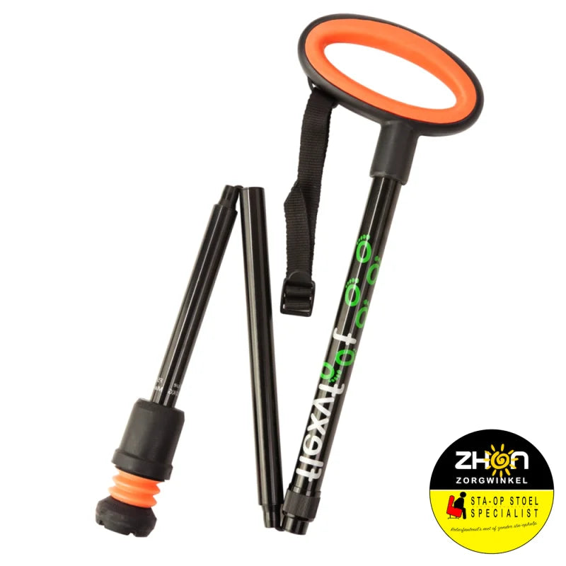Wandelstok met ovalen handvat