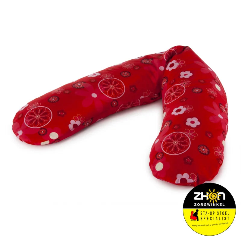 Hoes retrobloem rood