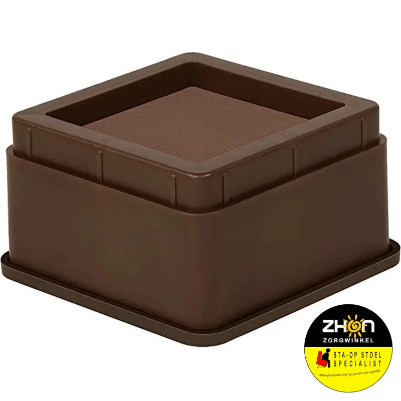 MultiMotion bedverhogers 5 cm Heavy Duty - Bruin