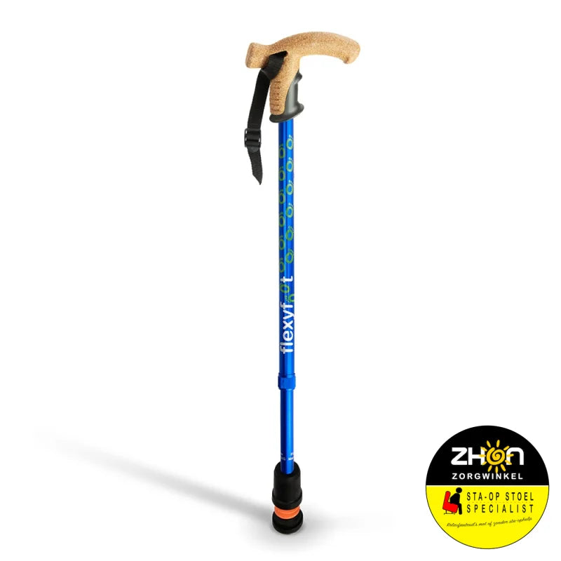 Wandelstok met kurken handvat
