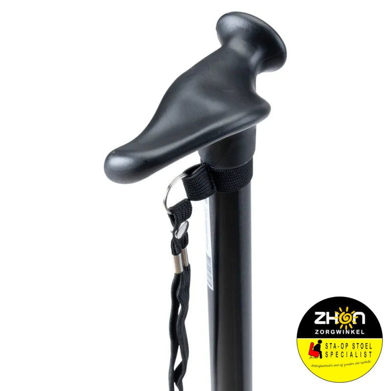 MultiMotion wandelstok met anatomisch handvat - Links - Zwart
