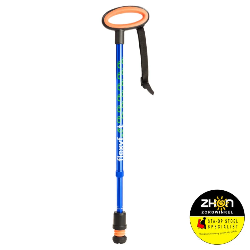 Wandelstok met ovalen handvat
