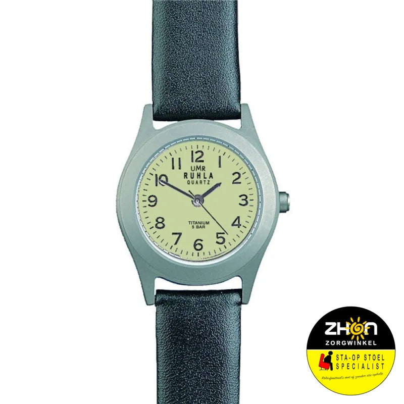 Ruhla Titanium horloge Gele WP 27mm zwar