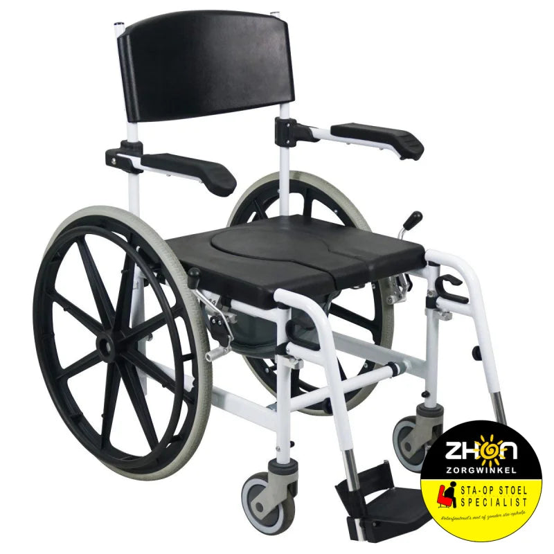 MultiMotion Douche-/toiletstoel met 24" wielen