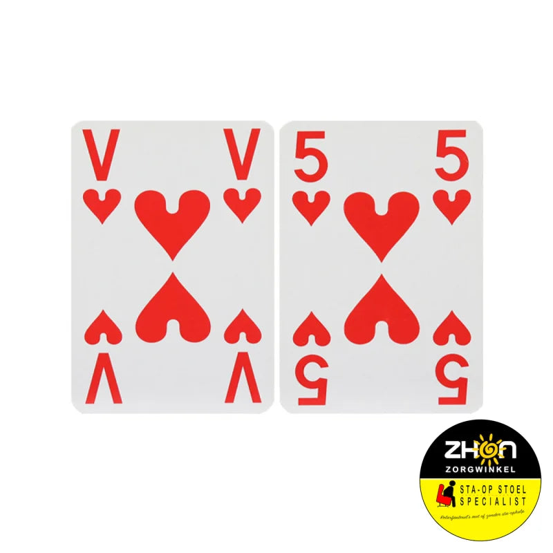 Speelkaarten extra visible