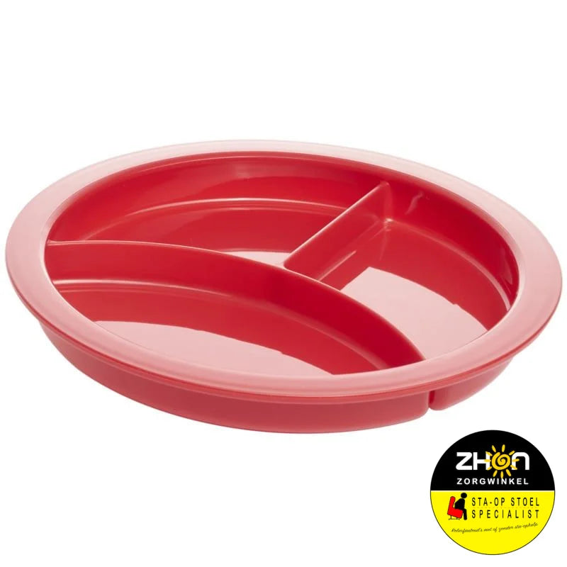 MultiMotion 3-vaks bord met zuignap - Rood