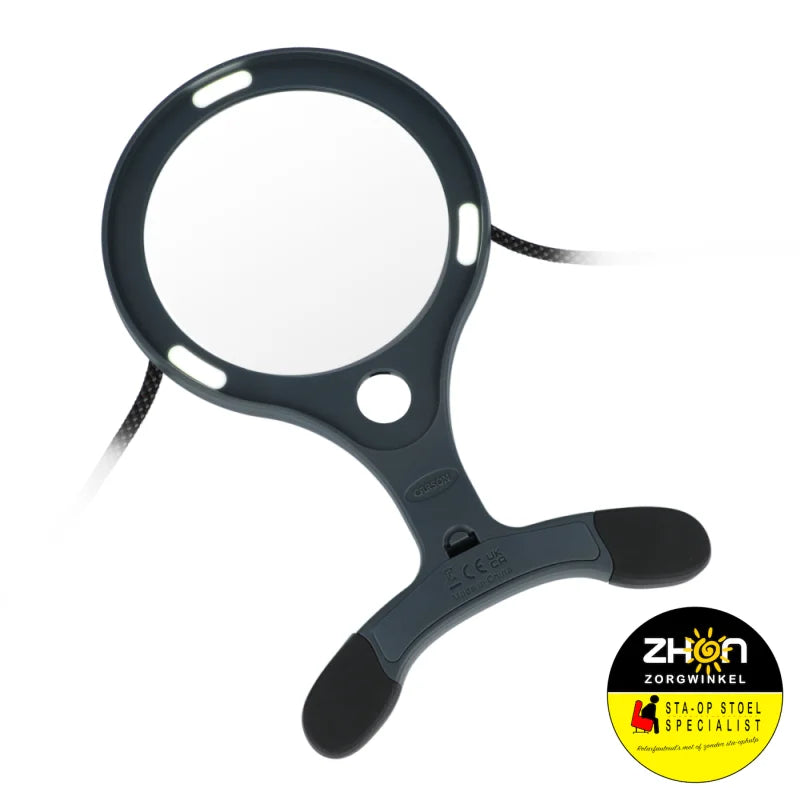 Vergrootglas nekmodel 11,5cm met led