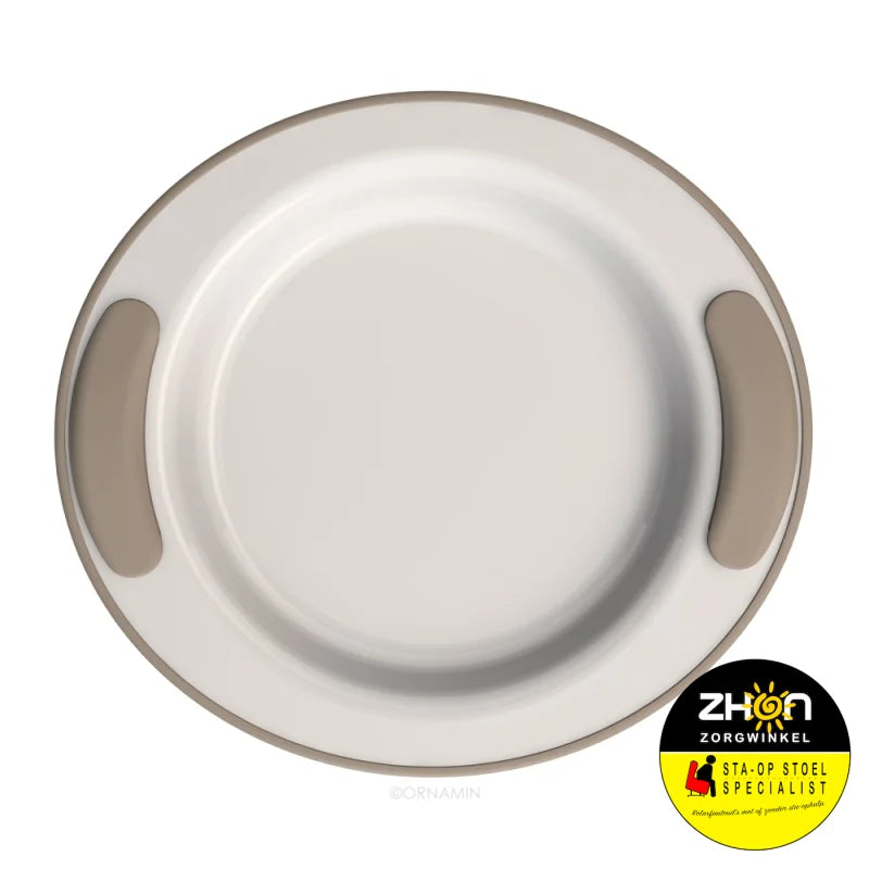 Warmhoudbord 25.5cm Linnen grijs 270ml