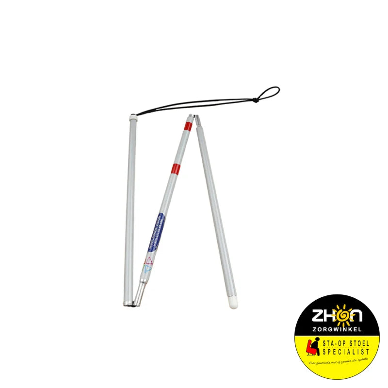 Herkenningsstok opvouwbaar in 3 delen