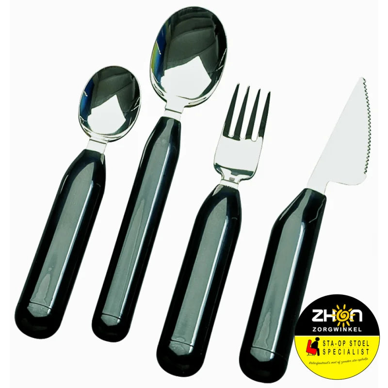 Lichtgewicht bestek met dikke handgreep
