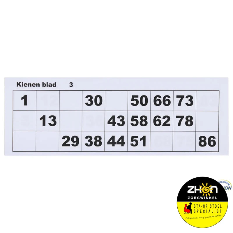 Kienblok 100 Vel Afm. 21 X 7 Cm