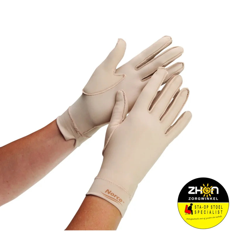 Oedeemhandschoenen - hele vingers, polslengte