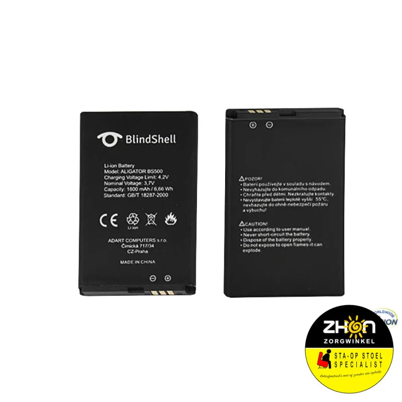 Accu 3.7 V Blindshell Classic & Classics