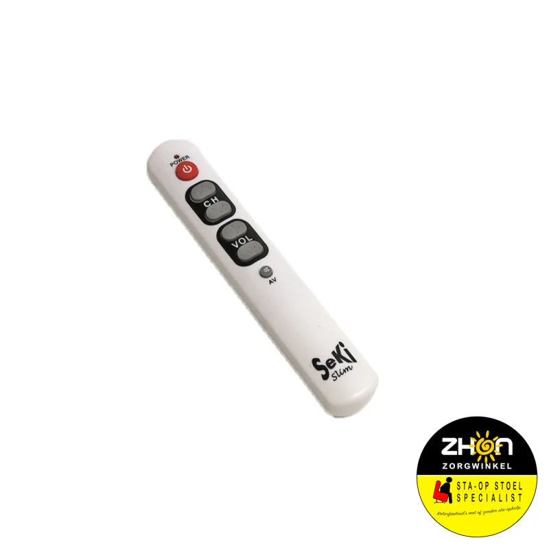 Slim afstandsbediening met 6 toetsen
