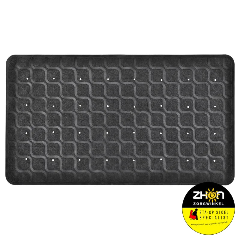 MultiMotion douchemat / badmat antislip - 70 x 40 cm Zwart