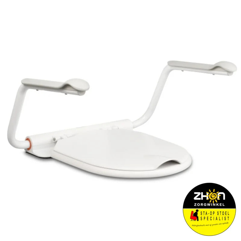 Support toiletbril met armsteunen