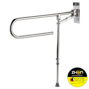 MultiMotion Toiletbeugel met steunpoot - RVS