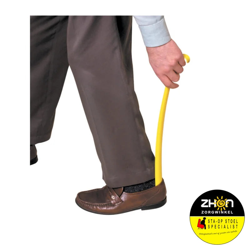 Schoenlepel plastic met haak