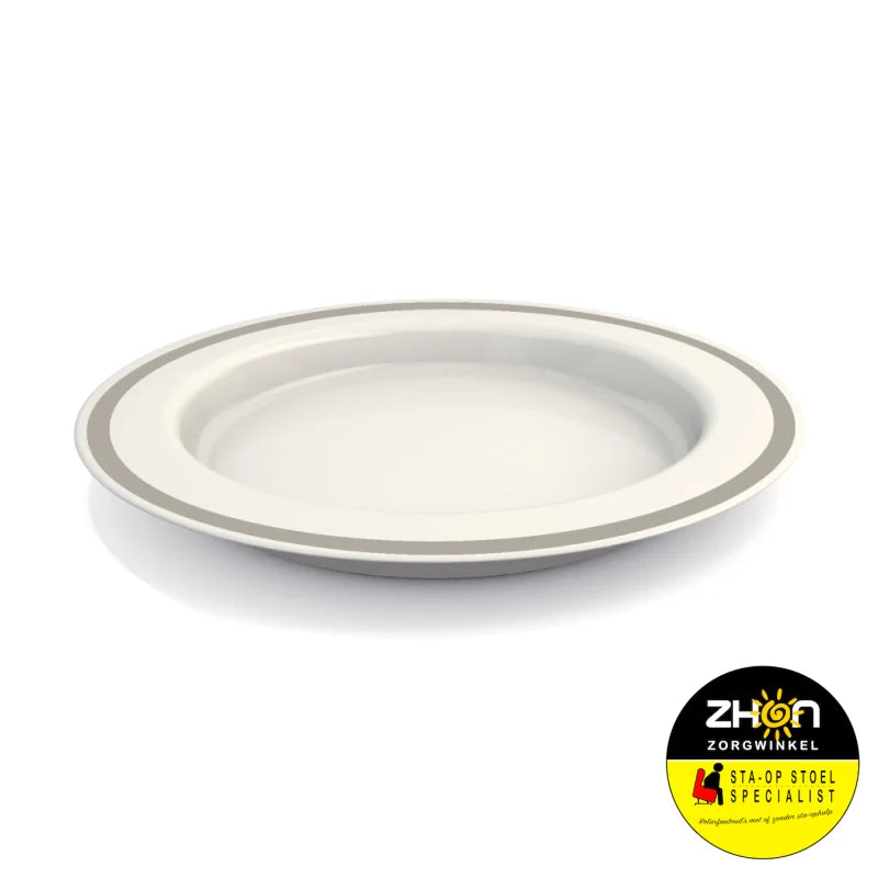 Bord groot 26cm Wit-Linnen