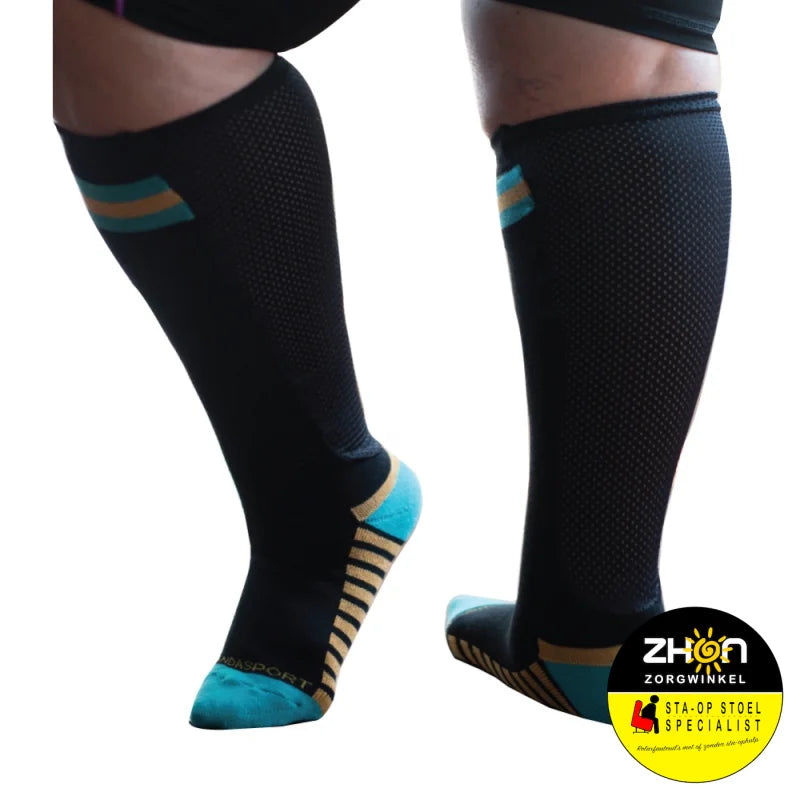 Sportsok met mesh panel 