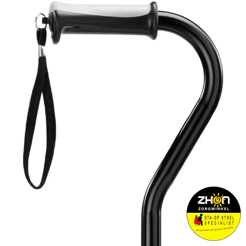 MultiMotion wandelstok met offset handvat - Zwart