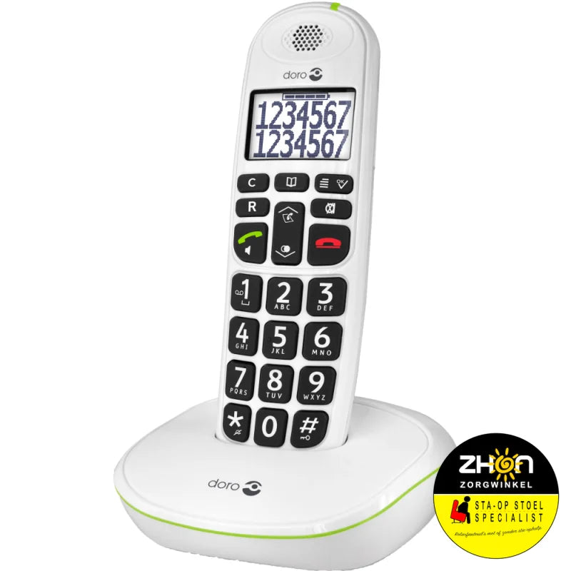 PhoneEasy 110 draadloze telefoon met sprekende cijfertoetsen                  